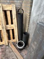 Kachel pijp, Doe-het-zelf en Verbouw, Buizen en Afvoer, Ophalen of Verzenden, Zo goed als nieuw, Rvs, Minder dan 2 meter