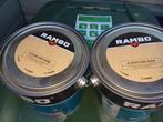 Te koop: 2 bussen vloer pantserlak Rambo, Doe-het-zelf en Verbouw, Verf, Beits en Lak, Minder dan 5 liter, Ophalen of Verzenden