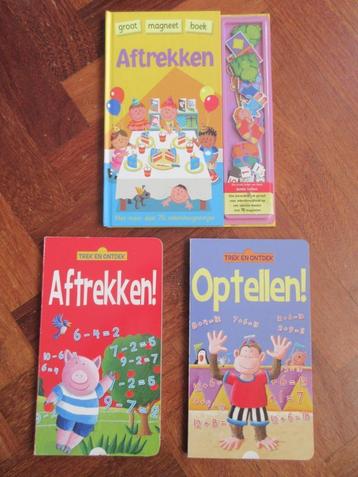 3 x boeken rekenen : aftrekken! / optellen ( trek en ontdek) beschikbaar voor biedingen
