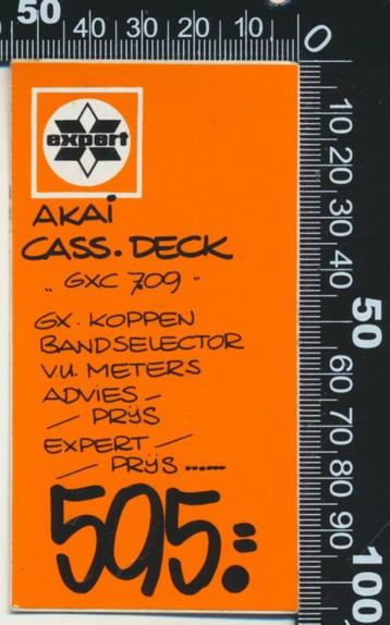Sticker: Expert - Akai Cassettedeck GXC 709 beschikbaar voor biedingen
