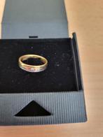 Mooie gouden+witgouden trouw/verlovingsring met briljantje, Sieraden, Tassen en Uiterlijk, Ringen, Verzenden, Goud