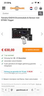 Yamaha ead10 drummic met snare trigger, Ophalen of Verzenden, Zo goed als nieuw, Studiomicrofoon