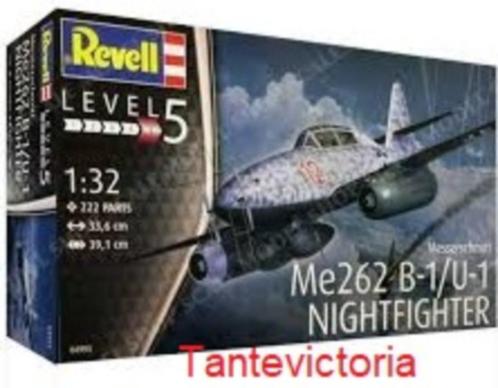 Revell 1:32 Messerschmitt ME 262 B-1 4995 modelbouw, Hobby en Vrije tijd, Modelbouw | Vliegtuigen en Helikopters, Nieuw, Vliegtuig
