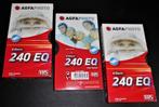 3 - AGFA VHS- Video cassette 240 EQ - Nieuw, Cd's en Dvd's, VHS | Film, Ophalen of Verzenden, Nieuw in verpakking