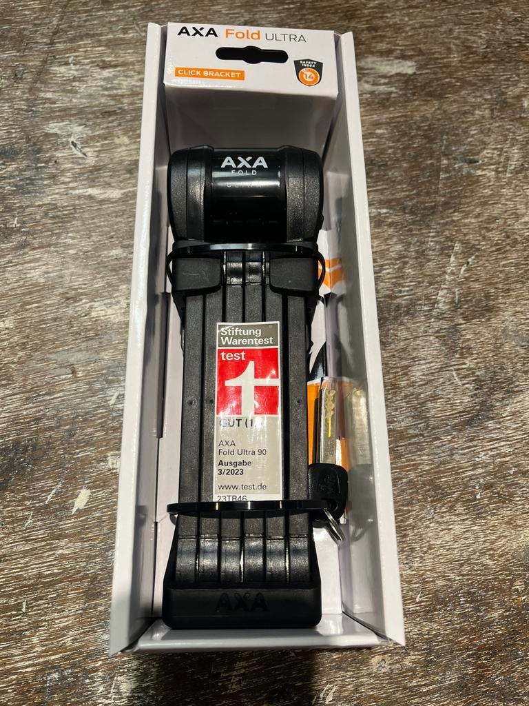 AXA Fold Ultra 90, Vouwslot ART 2, Fietsen en Brommers, Fietsaccessoires | Fietssloten, Nieuw, Kettingslot, Ophalen of Verzenden