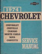 Service Manual Chevelle, Camaro, Monte Carlo Nova Corvette, Auto diversen, Handleidingen en Instructieboekjes, Verzenden