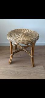 Rieten Krukje / Bijzettafel, Huis en Inrichting, Ophalen, Bruin, Riet of Rotan, Zo goed als nieuw