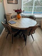 Houten eettafel, Huis en Inrichting, Tafels | Eettafels, Ophalen of Verzenden, Zo goed als nieuw, 100 tot 150 cm, 100 tot 150 cm