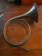 Zilveren Chroom Persival Jacht Hoorn - Goed Geluid, Ophalen of Verzenden, Gebruikt