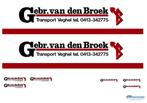 Vrachtauto decal 1:50 Gebr van den Broek Veghel, Hobby en Vrije tijd, Verzenden, Nieuw, Bus of Vrachtwagen, Overige merken