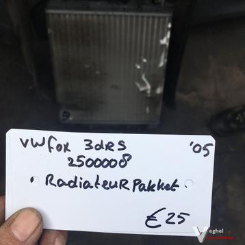 Vw Fox 1.4B 3drs 2006 Wagennr 2500008  Radiateurpakket beschikbaar voor biedingen