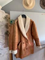 Vintage shearling bomberjack M L oversized lammy coat, Maat 38/40 (M), -, Ophalen of Verzenden, Zo goed als nieuw
