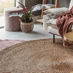 Vloerkleed Seagrass l Whoon | Purewood l van €159 voor €79, Ophalen, Bruin, Rond, 200 cm of meer