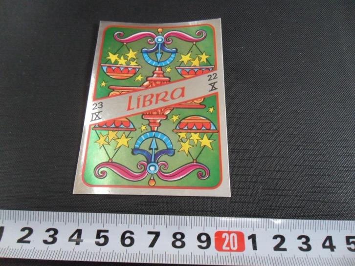 sticker panini libra weegschaal sterrenbeeld, Verzamelen, Stickers, Zo goed als nieuw, Bedrijf of Vereniging, Ophalen