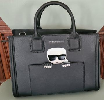 Leren Karl Lagerfeld tas beschikbaar voor biedingen