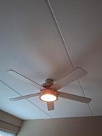 Plafondventilator met remote - Zomer/Winterstand, Ophalen, Gebruikt, Glas, Modern