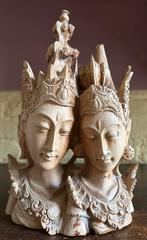 Houten sculptuur Rama & Sita, Antiek en Kunst, Kunst | Beelden en Houtsnijwerken, Ophalen of Verzenden