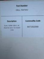 Originele dell euro 130W usb ac adapter., Computers en Software, Laptop-opladers, Ophalen, Nieuw, Dell