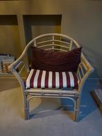 Rotan stoel, Huis en Inrichting, Ophalen, Wit, Riet of Rotan, Zo goed als nieuw