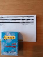 cartridge zwart PG-560XL nieuw voor Canon printer, Ophalen, Nieuw, Cartridge, 123Inkt