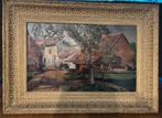 Brocante lijst antiek met schilderij boerderij, Ophalen