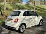 Fiat 500 0.9 TwinAir Turbo Popstar*AUTOMAAT*NEW APK*SCHERM, Auto's, Fiat, Stof, Gebruikt, Wit, Origineel Nederlands