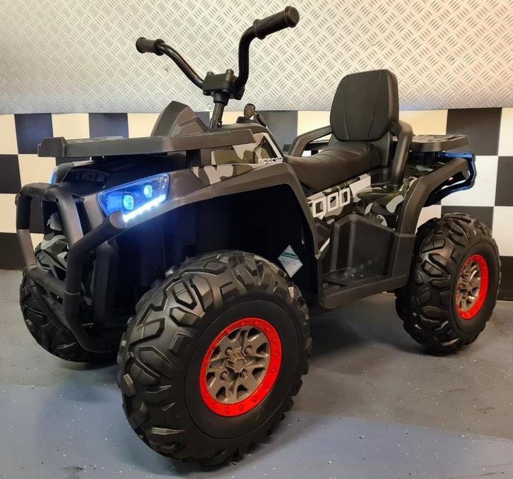 Kinder Quad Desert - rubberen banden - leren zit - 12 volt, Kinderen en Baby's, Speelgoed | Speelgoedvoertuigen, Nieuw, Ophalen of Verzenden
