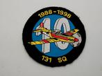 Patch RNLAF 10 jaar 131 Squadron 1988 - 1998, Verzenden, Luchtmacht, Nederland, Embleem of Badge
