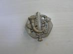 Baretembleem Limburgse Jagers (2), Ophalen of Verzenden, Landmacht, Nederland, Embleem of Badge