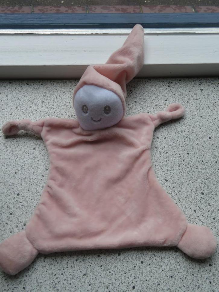 Knuffeldoek spookpop spook pop van Kruidvat Evora zalmroze, Kinderen en Baby's, Speelgoed | Knuffels en Pluche, Zo goed als nieuw