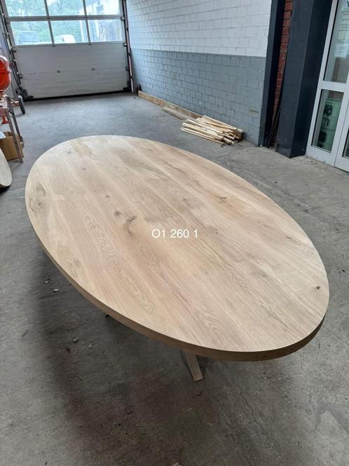 Ovale tafelbladen | Eiken | Eettafel | Tuin tafel, Huis en Inrichting, Overige Huis en Inrichting, Nieuw, Verzenden