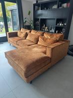 Bankstel Colmore cognac velvet, Ophalen, Zo goed als nieuw, 75 tot 100 cm, Vierpersoons of meer