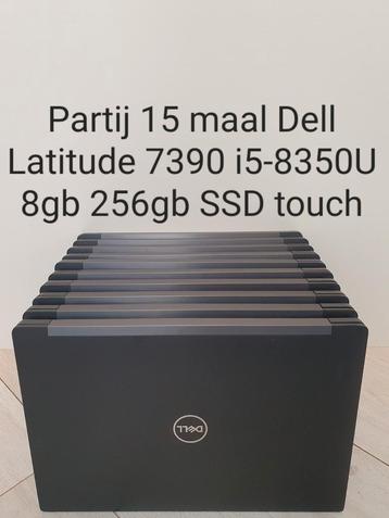 Partij 15 x Dell Latitude 7390 i5-8350U 8gb ram 256gb SSD 4g
