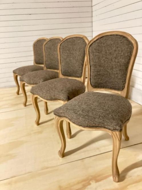 eetkamerstoel, Huis en Inrichting, Stoelen, Zo goed als nieuw, Vijf, Zes of meer stoelen, Hout, Stof, Verzenden