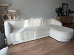 Micadoni Chaise Longue, Miley serie - Crème, velvet, Ophalen, 250 tot 300 cm, Gebruikt, 100 tot 125 cm