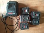 Bosch acculader met accu's, Ophalen of Verzenden, Gebruikt