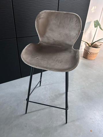 Barkruk Brent/Dumfries Champagne velvet beschikbaar voor biedingen