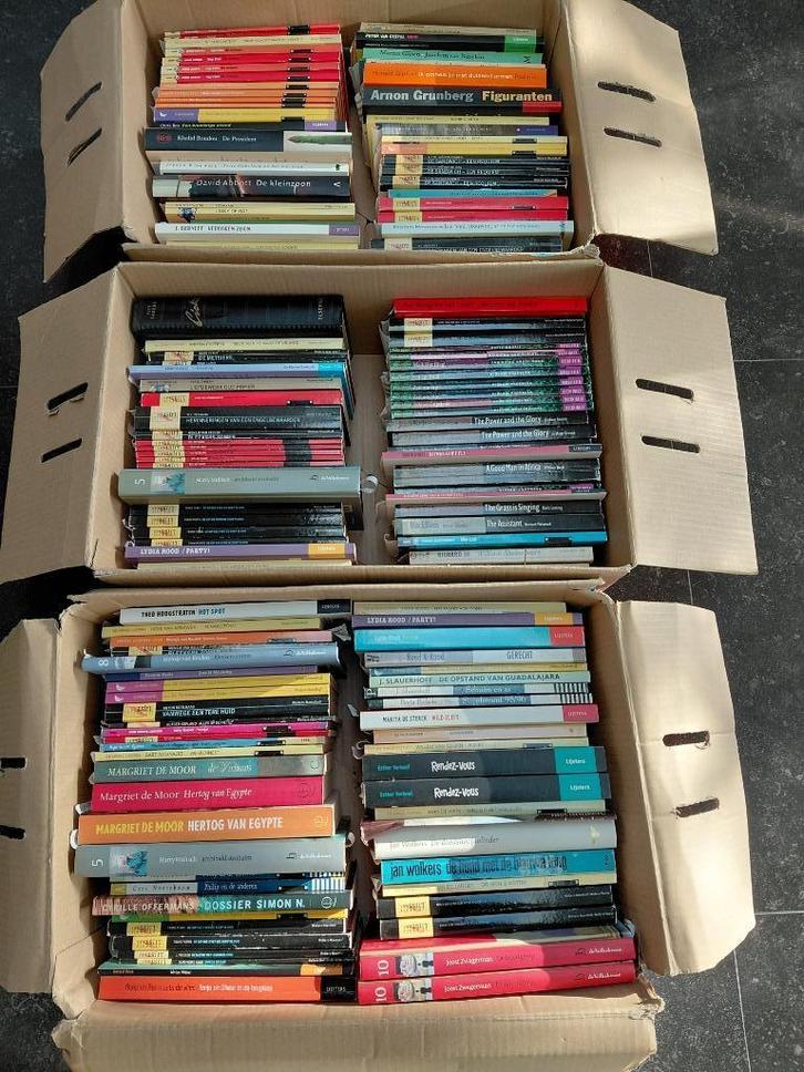 Partijtje Leeslijst Boeken 150 stuks vnl. Nederlands, Boeken, Literatuur, Gelezen, Nederland, Ophalen