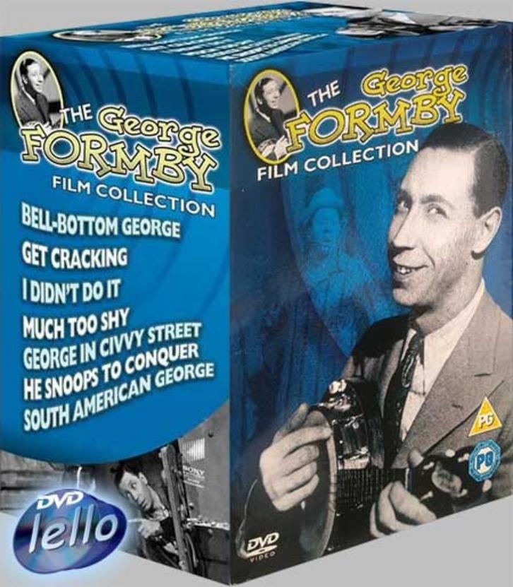 George Formby 7-Film Collection (1941-46) UK niet NLO, Cd's en Dvd's, Dvd's | Klassiekers, Nieuw in verpakking, Komedie, 1940 tot 1960