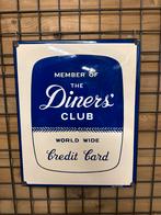 Diners Club emaille bord, Verzamelen, Reclamebord, Gebruikt, I, Ophalen of Verzenden