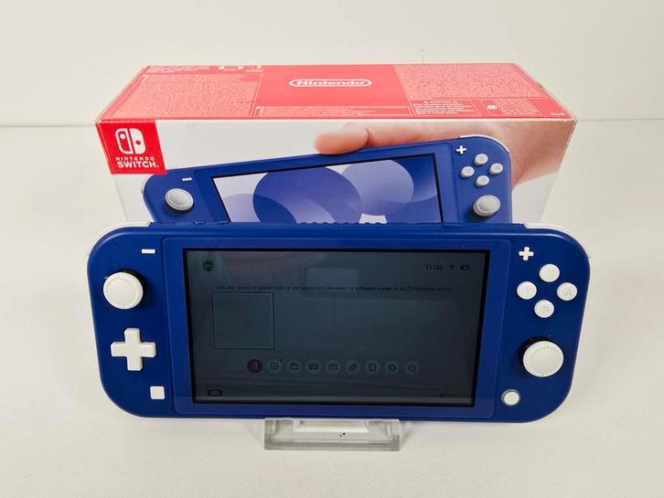 Nintendo Switch Lite – Blauw – Incl. doos, Spelcomputers en Games, Spelcomputers | Nintendo Switch Lite, Gebruikt, Overige kleuren