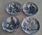 4 Mooie Boch Delft bordjes, Antiek en Kunst, Ophalen of Verzenden