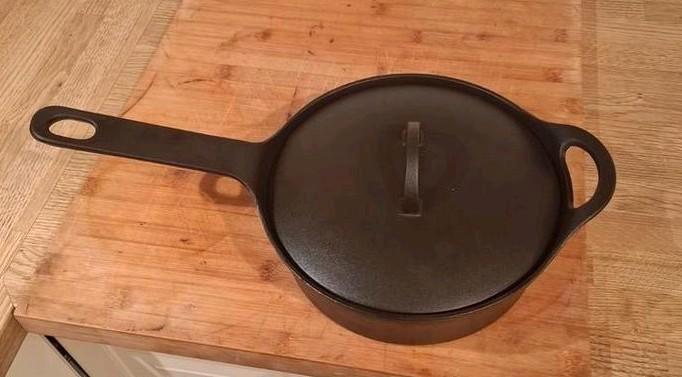 Hackman 25 Gietijzer Hapjespan - Topstaat!, Huis en Inrichting, Keuken | Potten en Pannen, Zo goed als nieuw, Koekenpan of Braadpan