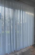 Gordijn, 205x200 cm, vlinderplooi met haken, 200 cm of meer, Wit, 150 tot 200 cm, Ophalen of Verzenden