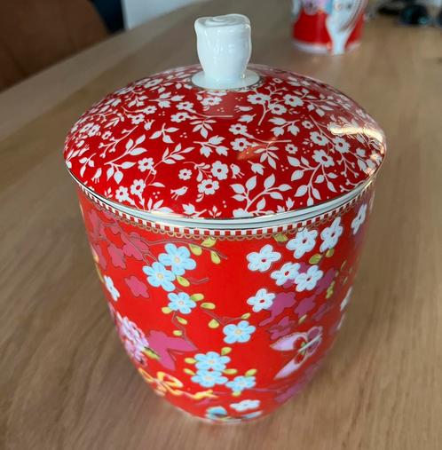 Pip Studio voorraadpot Chinese Rose roze 1,5L, Verzamelen, Porselein, Kristal en Bestek, Zo goed als nieuw, Overige typen, Porselein