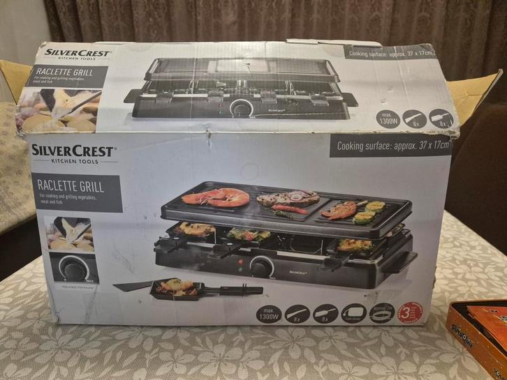 silverCrest Raclette Grill, Witgoed en Apparatuur, Gourmetstellen, 4 t/m 7 personen, Ophalen of Verzenden