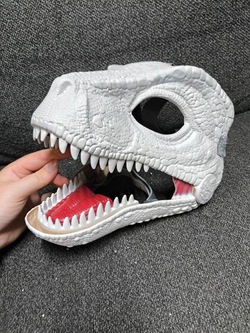 Witte fursuit dinomask head base, Hobby en Vrije tijd, Kostuums, Theaterbenodigdheden en LARP, Nieuw, Ophalen of Verzenden