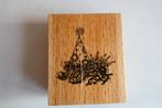 Houten stempel feestmuts, slingers, Ophalen of Verzenden, Gebruikt, Houten stempel