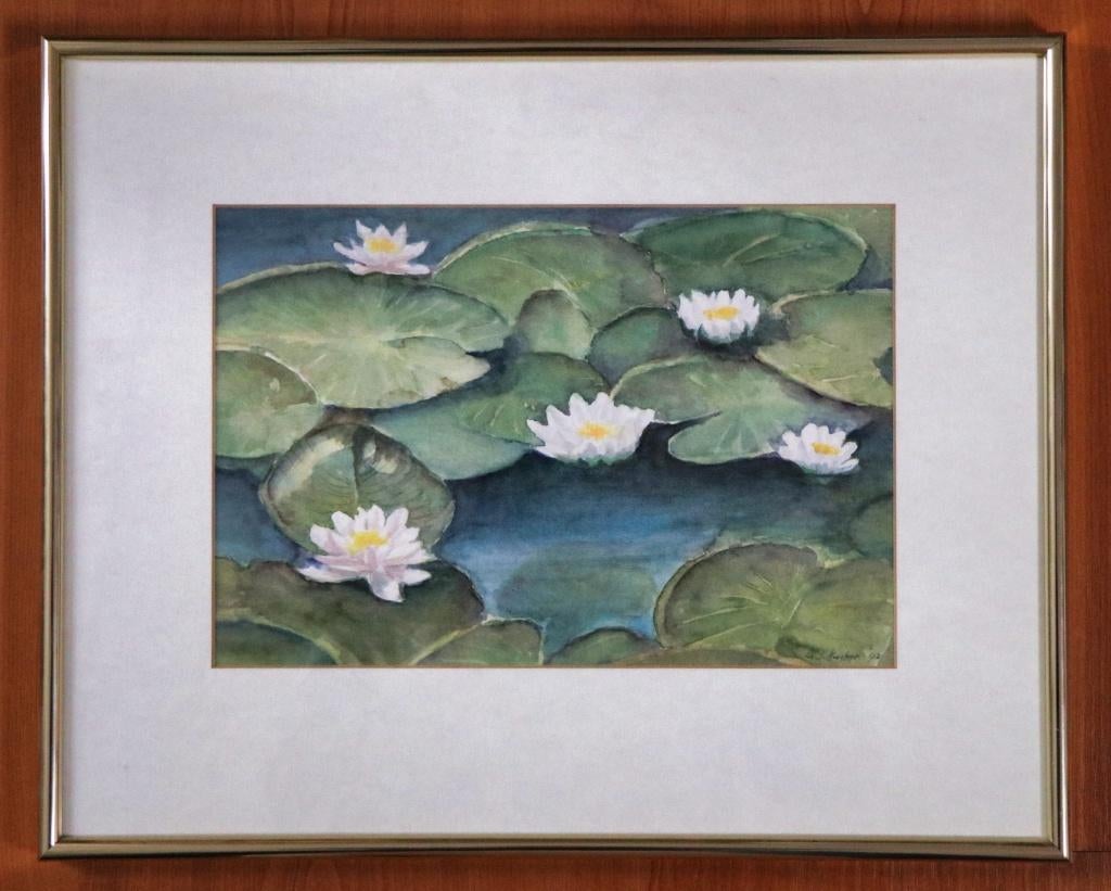 G.J. Kuiper (1926-2013) - Waterlelies, Ophalen of Verzenden