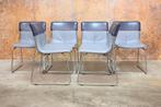 ZGANieuw 6 leren Leolux Ditte design eetkamerstoelen, Huis en Inrichting, Stoelen, Leolux, Leolux, Blauw, Design